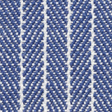Schumacher Garter Stripe Indoor/Outdoor Blue Fabric