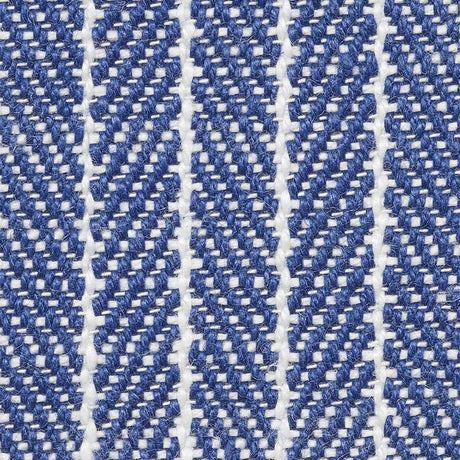 Schumacher Garter Stripe Indoor/Outdoor Blue Fabric