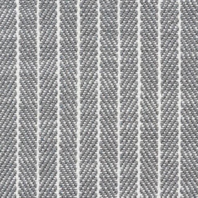 Schumacher Garter Stripe Indoor/Outdoor Slate Fabric
