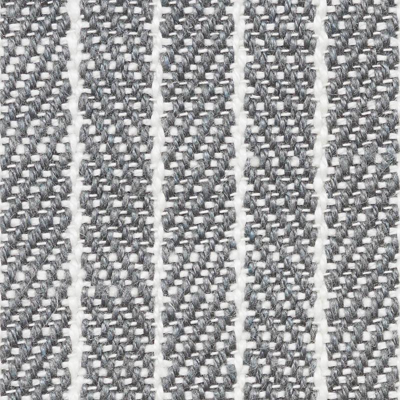 Schumacher Garter Stripe Indoor/Outdoor Slate Fabric