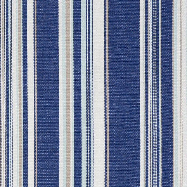 Schumacher Ponderosa Stripe Blue Fabric