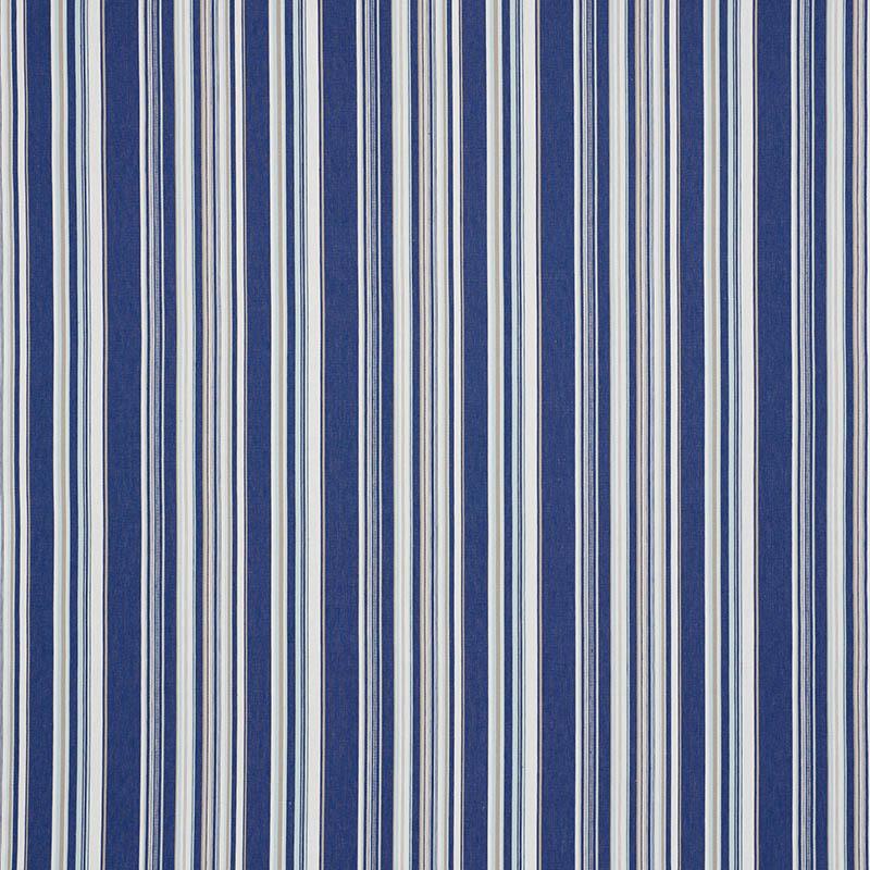 Schumacher Ponderosa Stripe Blue Fabric