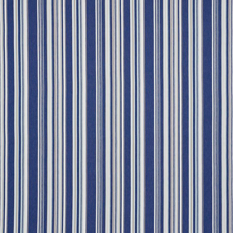 Schumacher Ponderosa Stripe Blue Fabric