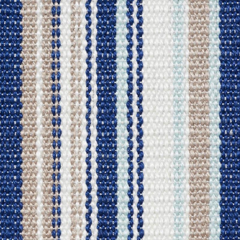 Schumacher Ponderosa Stripe Blue Fabric