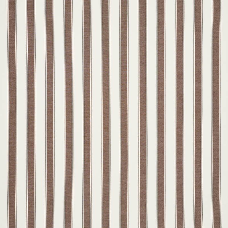 Schumacher Rafe Stripe Berber Brown Fabric