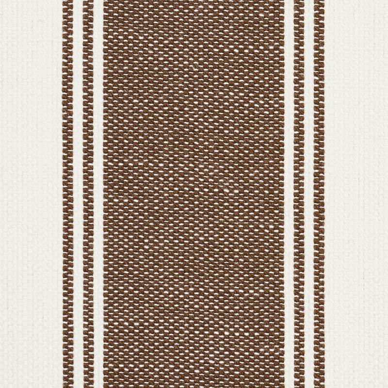 Schumacher Rafe Stripe Berber Brown Fabric