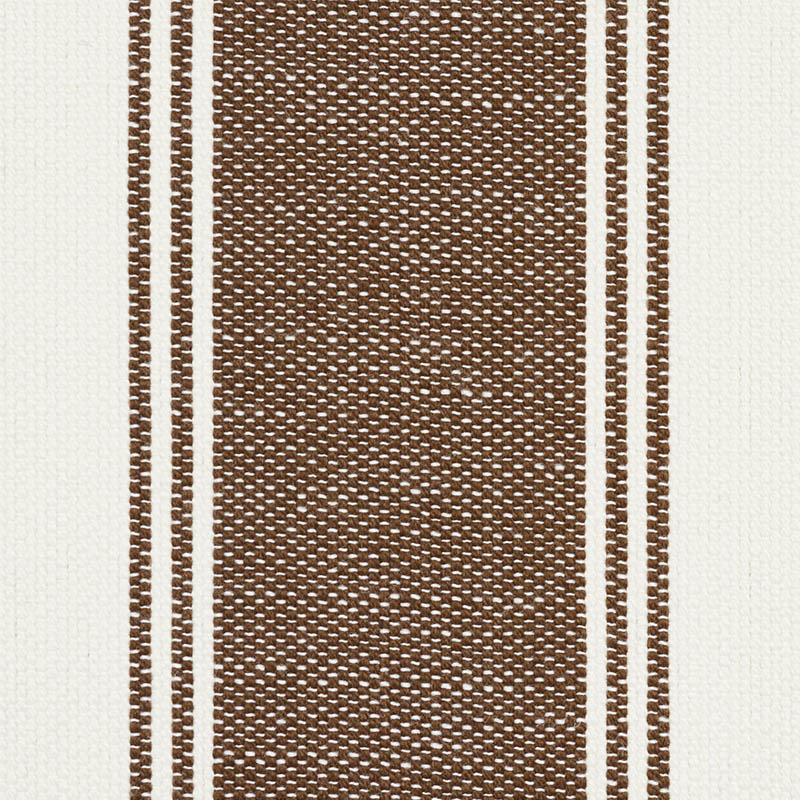 Schumacher Rafe Stripe Berber Brown Fabric