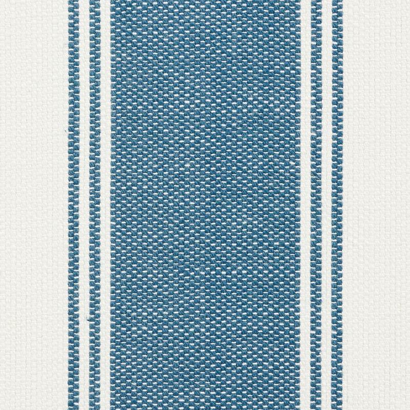 Schumacher Rafe Stripe Marine Fabric
