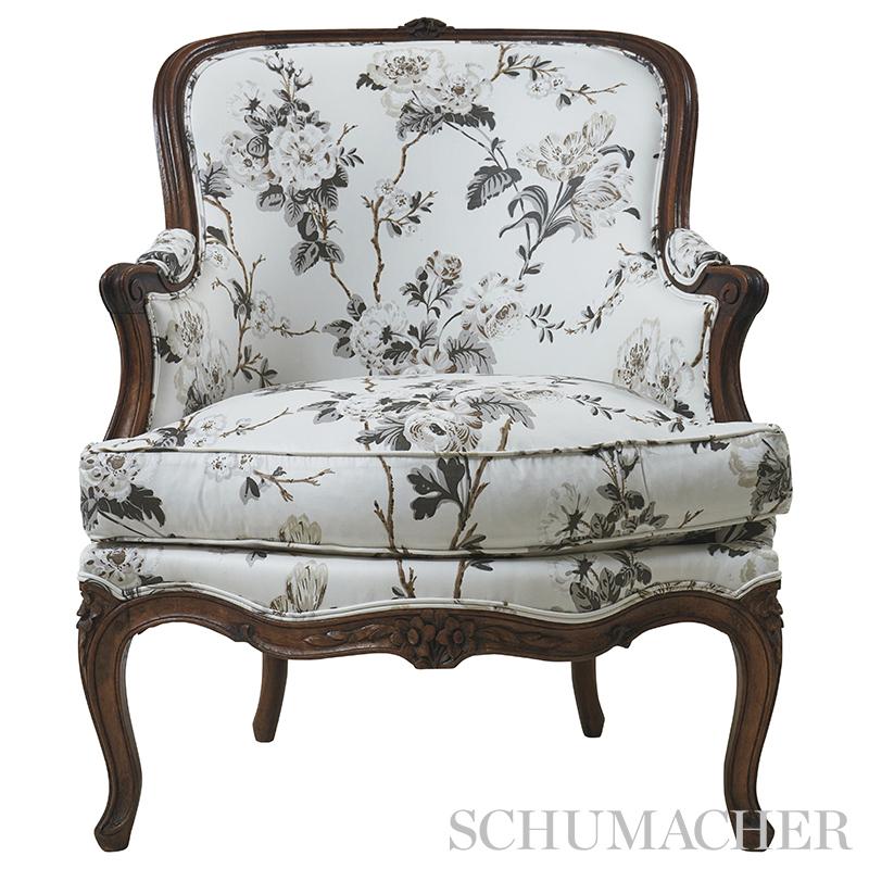 Schumacher Betty Chintz Charcoal Fabric – DecoratorsBest