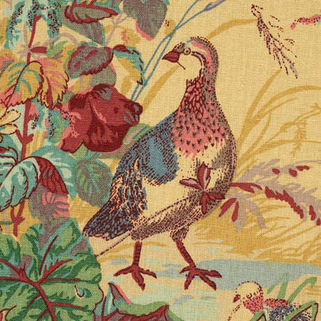 Schumacher Quail Meadow Spring Fabric