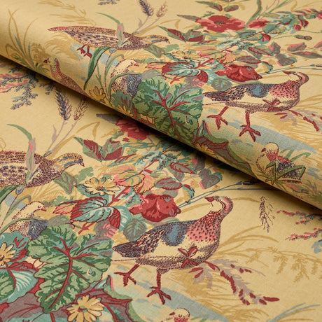 Schumacher Quail Meadow Spring Fabric