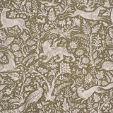 Schumacher Khan'S Park Khaki Olive Fabric