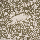 Schumacher Khan'S Park Khaki Olive Fabric