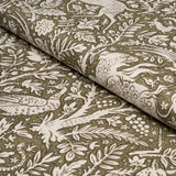 Schumacher Khan'S Park Khaki Olive Fabric