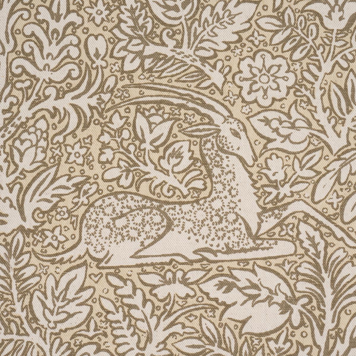 Schumacher Khan'S Park Gray Beige Fabric