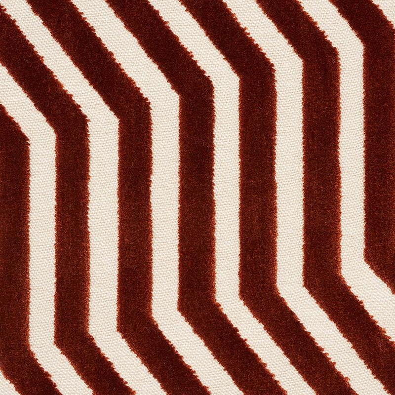 Schumacher Vanderbilt Velvet Russet Fabric