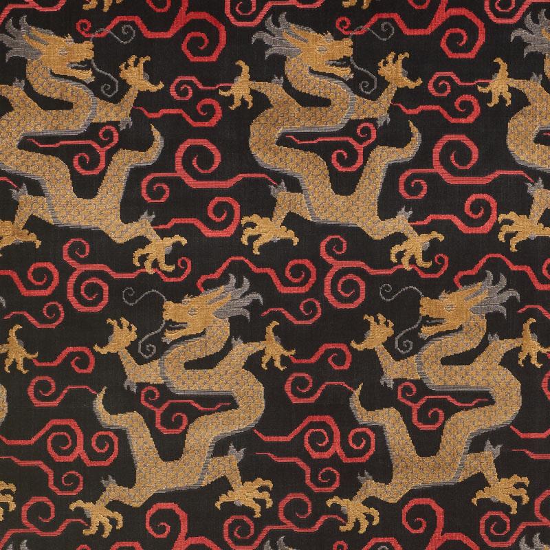 Schumacher Bixi Velvet Onyx Fabric