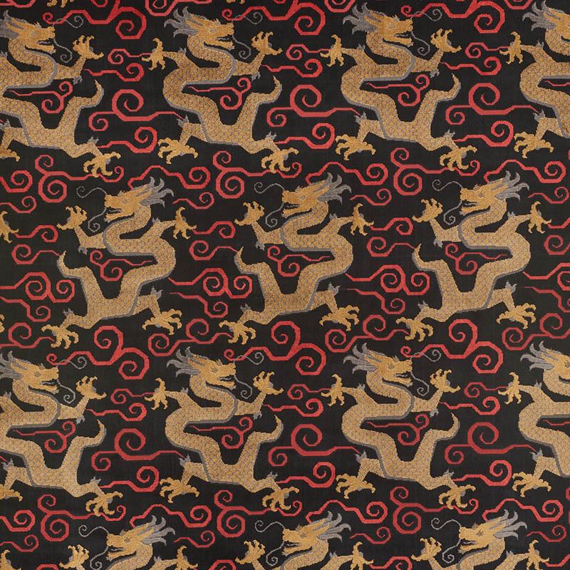 Schumacher Bixi Velvet Onyx Fabric