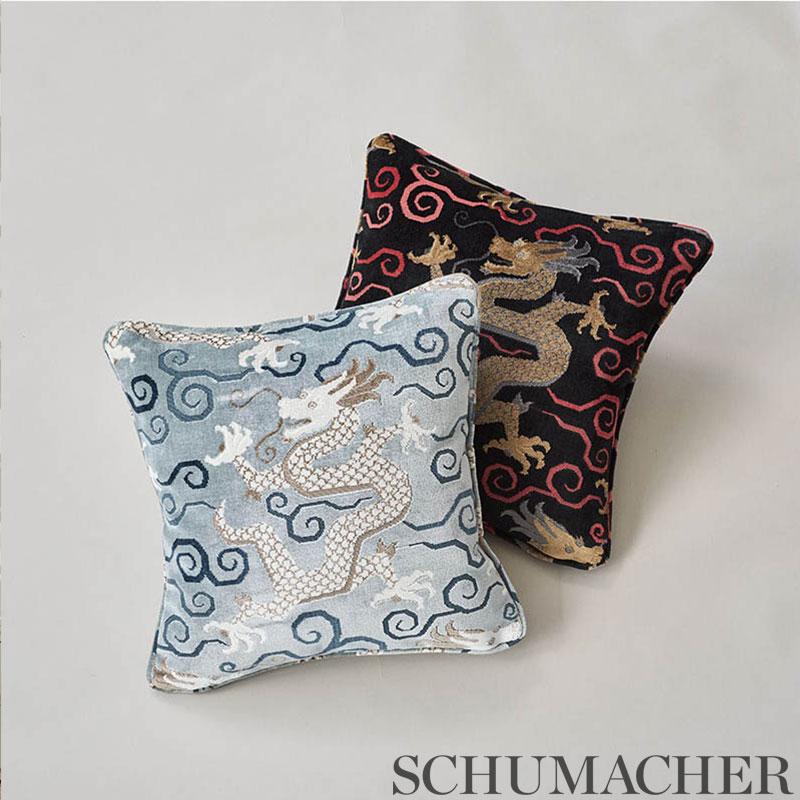 Schumacher Bixi Velvet Onyx Fabric