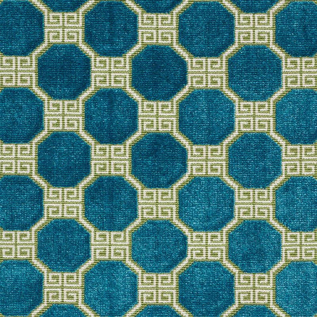 Schumacher Octavia Velvet Peacock Fabric
