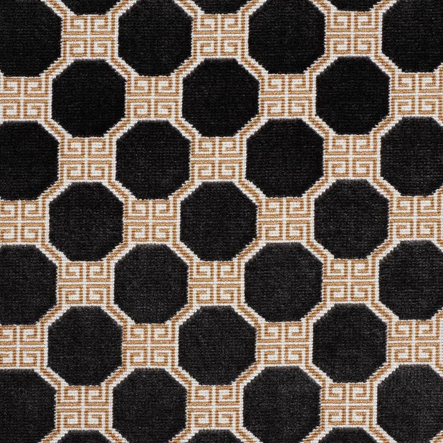 Schumacher Octavia Velvet Onyx Fabric
