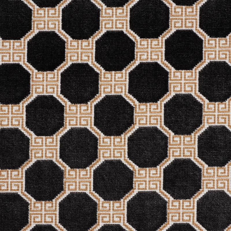 Schumacher Octavia Velvet Onyx Fabric