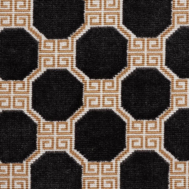 Schumacher Octavia Velvet Onyx Fabric