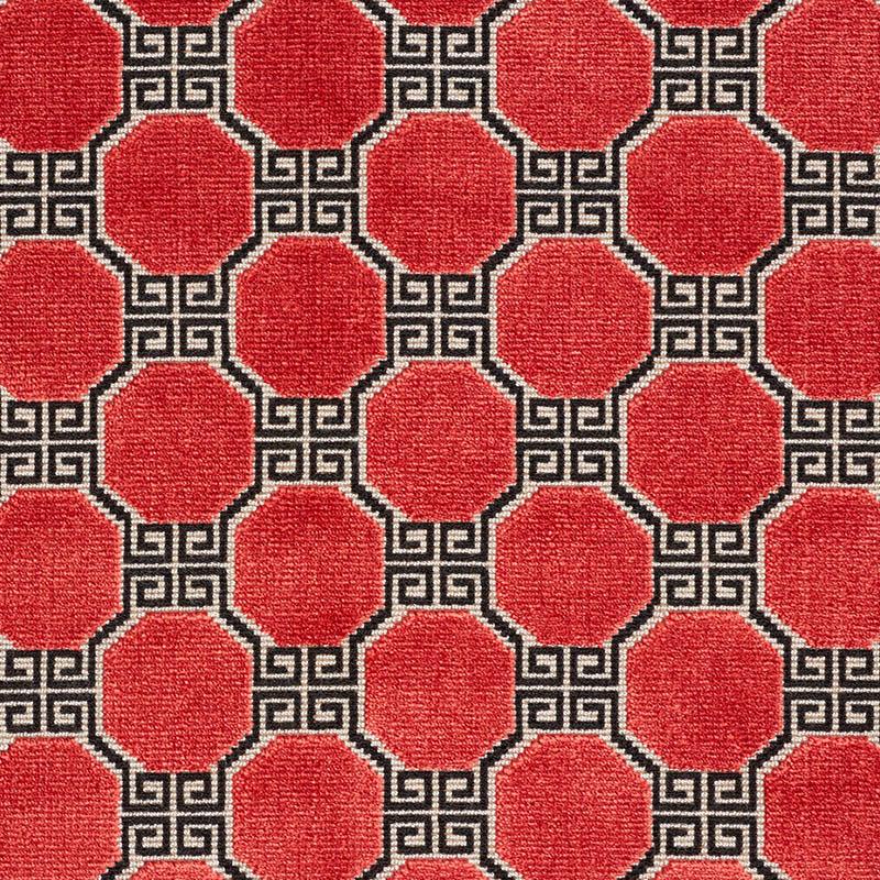 Schumacher Octavia Velvet Ruby Fabric