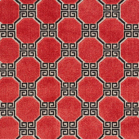 Schumacher Octavia Velvet Ruby Fabric