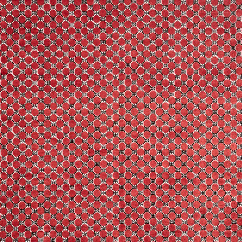 Schumacher Octavia Velvet Ruby Fabric