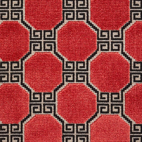 Schumacher Octavia Velvet Ruby Fabric