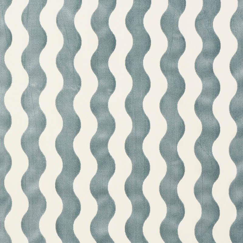 Schumacher The Wave Velvet Sky Fabric