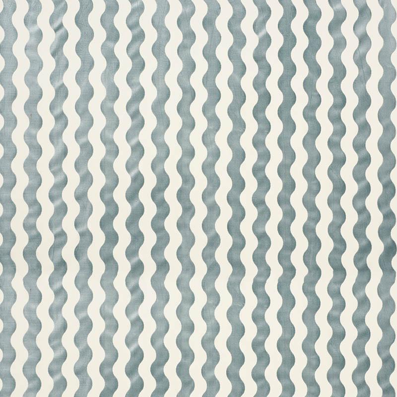 Schumacher The Wave Velvet Sky Fabric