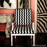 Schumacher The Wave Velvet Sky Fabric