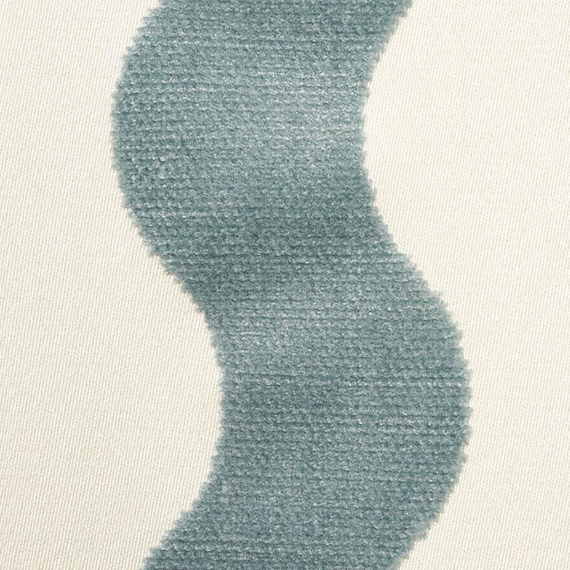 Schumacher The Wave Velvet Sky Fabric