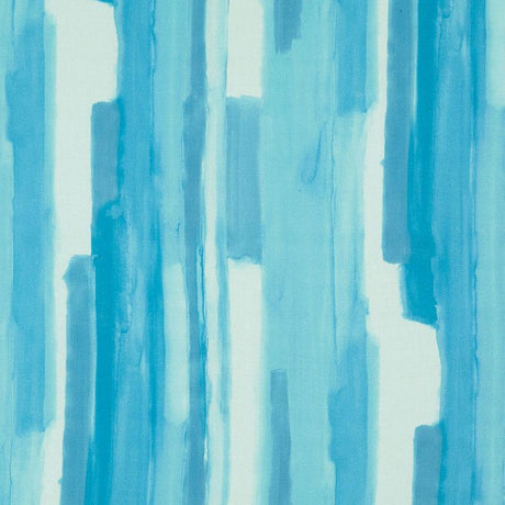 Schumacher Watercolor Aqua Fabric