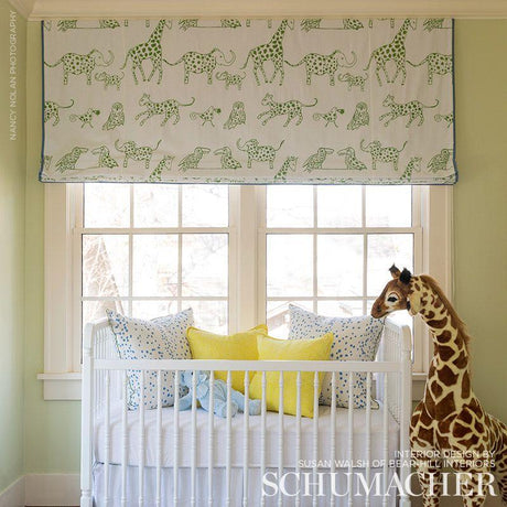 Schumacher Jungle Jubilee Leaf Fabric