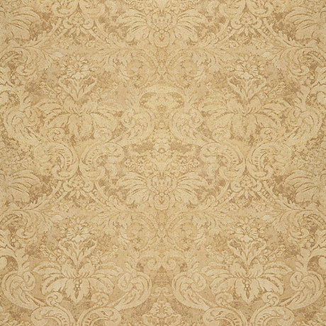Schumacher Damasco Metallico Gold Leaf Wallpaper