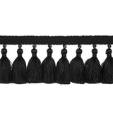 Schumacher Black Valentin Silk Tassel