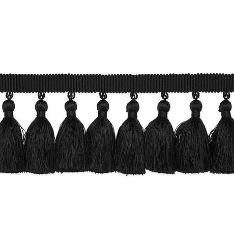Schumacher Black Valentin Silk Tassel