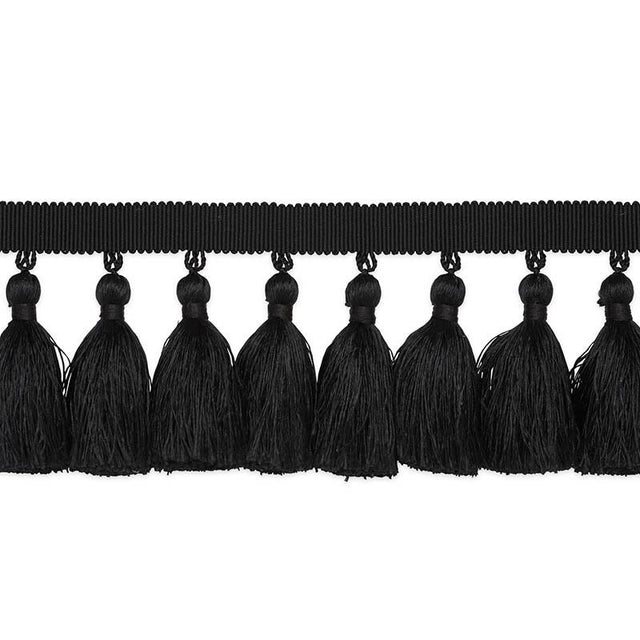 Schumacher Black Valentin Silk Tassel