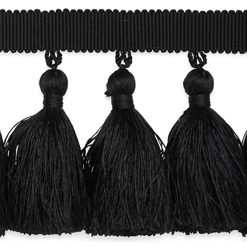 Schumacher Black Valentin Silk Tassel