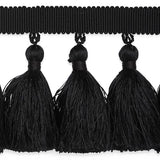 Schumacher Black Valentin Silk Tassel