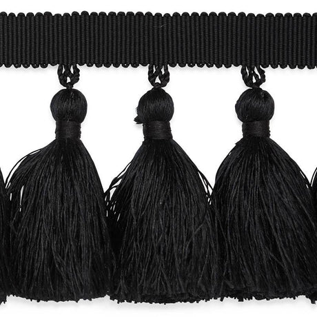 Schumacher Black Valentin Silk Tassel