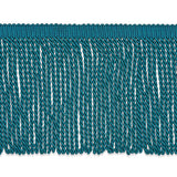 Schumacher Olivier Silk Bullion Peacock Trim