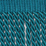 Schumacher Olivier Silk Bullion Peacock Trim