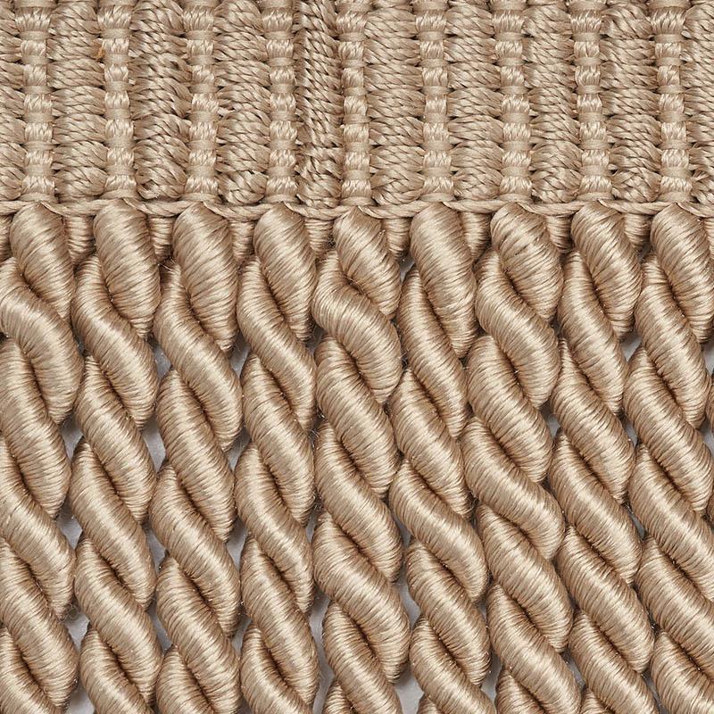 Schumacher Olivier Silk Bullion Sand Trim