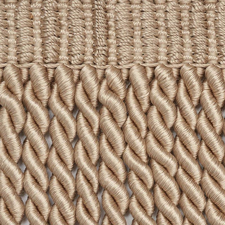 Schumacher Olivier Silk Bullion Sand Trim