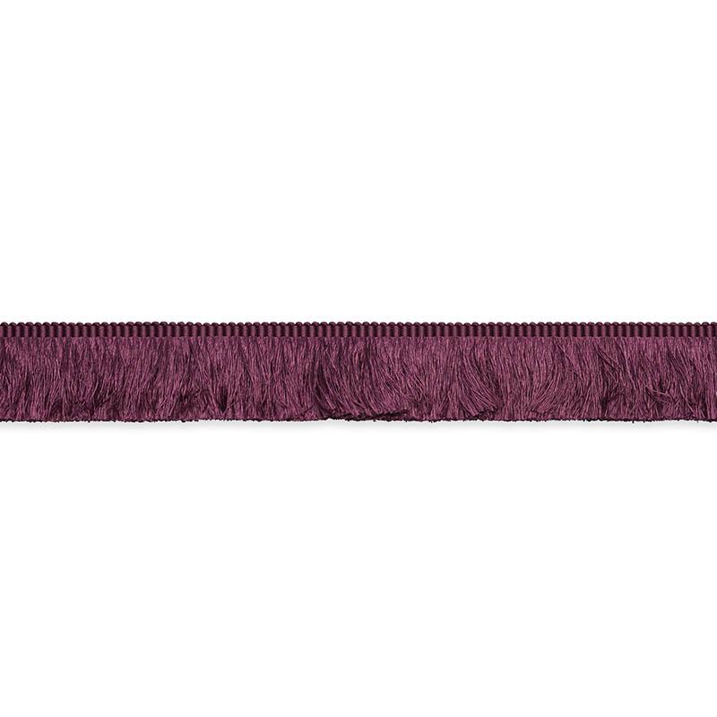 Schumacher Eggplant Francois Silk Brush Fringe