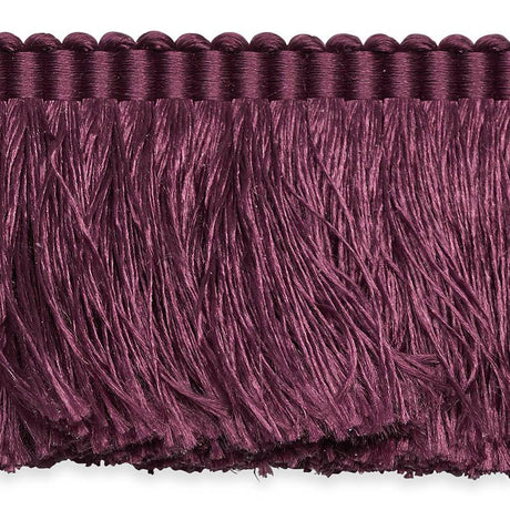 Schumacher Eggplant Francois Silk Brush Fringe